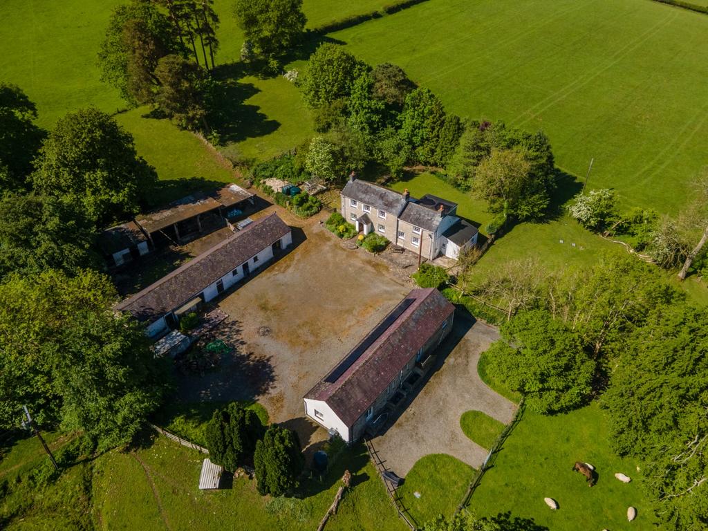 Aerial view of property