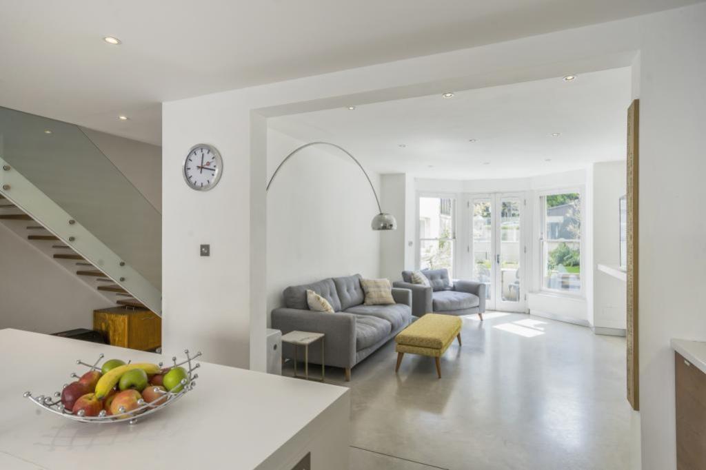 Kitchen into family room