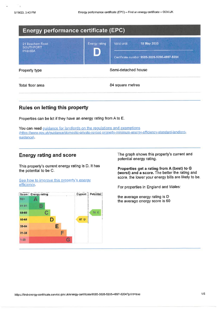 EPC Certificate