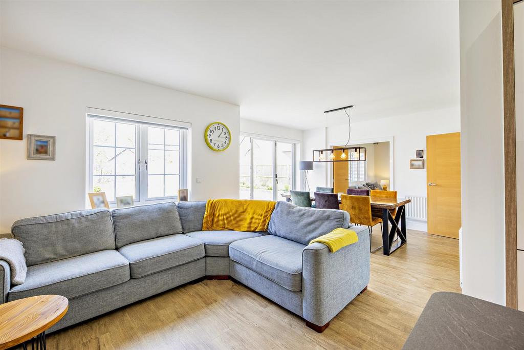 Living area of kitchen
