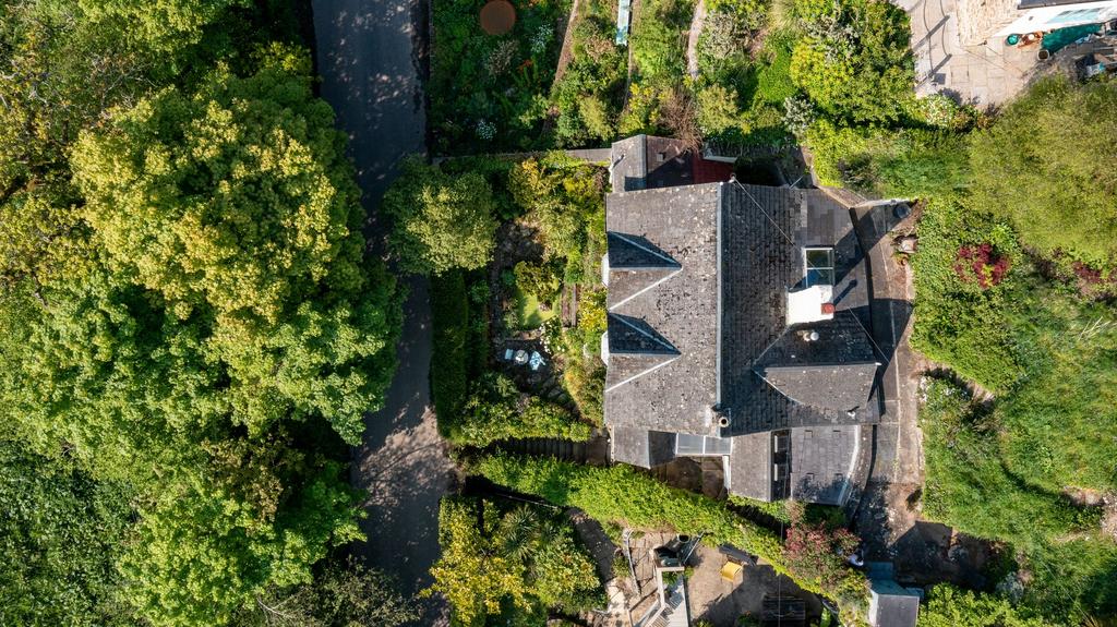 Gothic Cottage, Dartmouth: Drone Shot