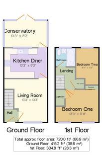 2 bedroom terraced house to rent, Durley Crescent, Totton SO40