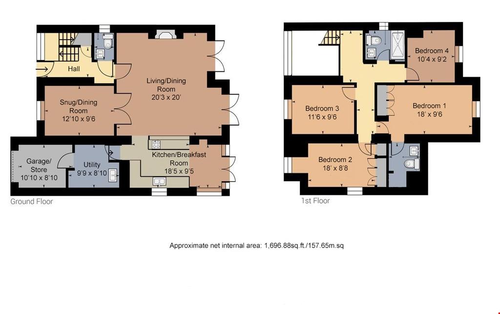 Truro Kenwyn, Cornwall 4 bed detached house for sale £799,950