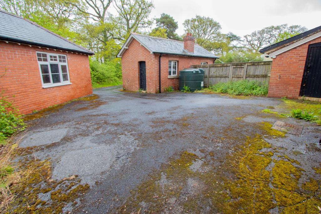Outbuildings and drive