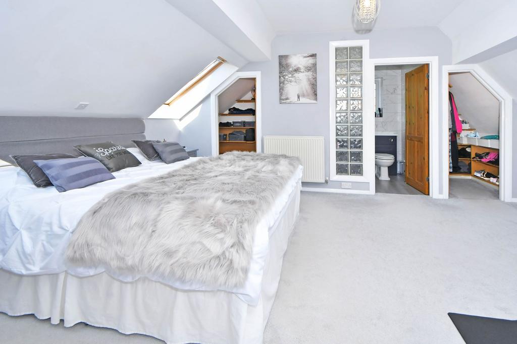 Master suite of bedroom, dressing room &amp; en-suite