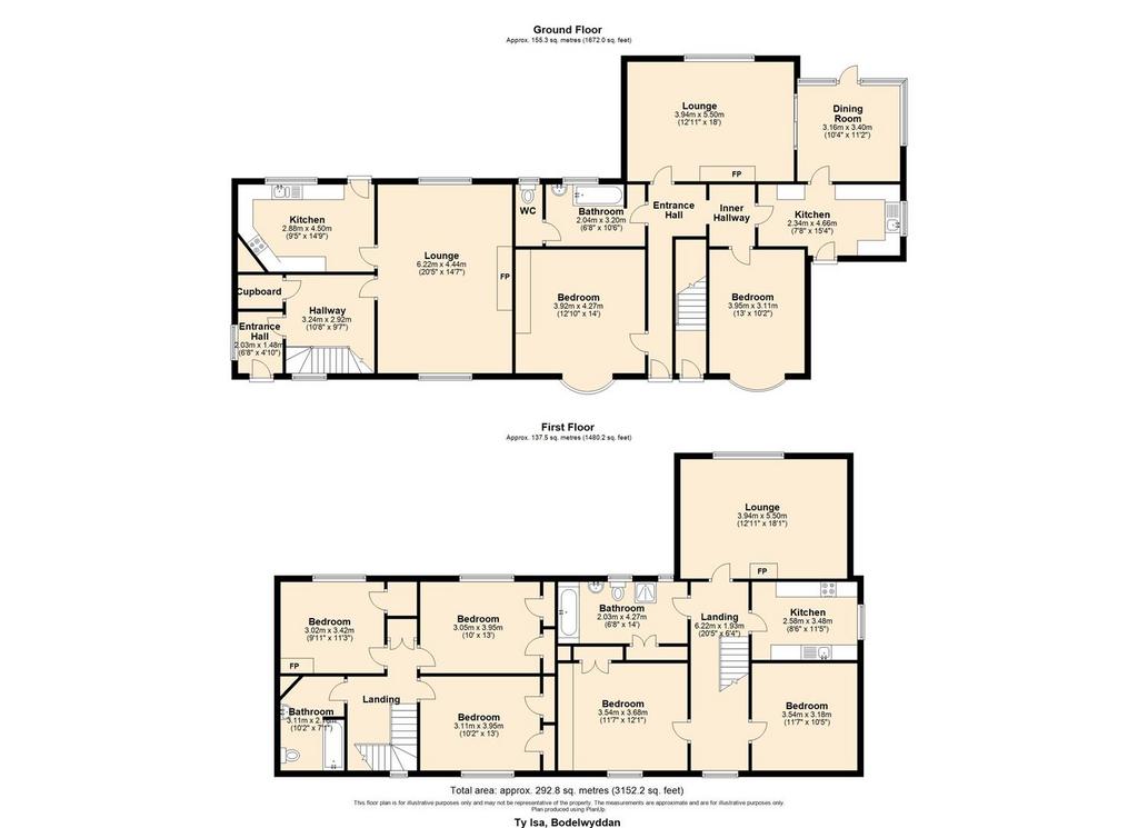 Floor plan   Ty Isa, Bodelwyddan.jpg