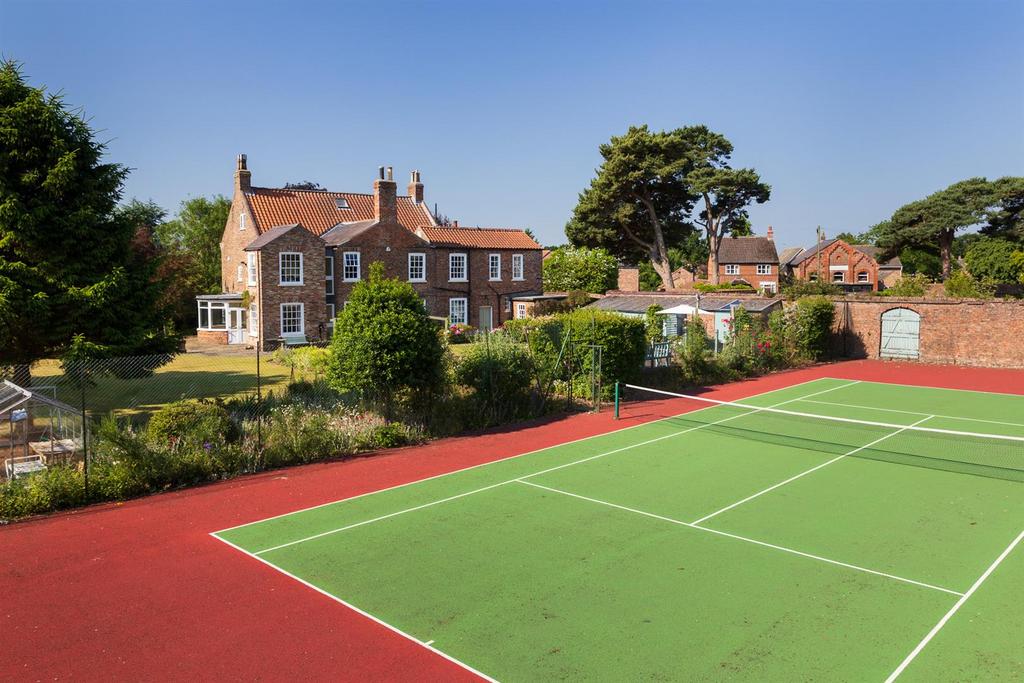 House, tennis court, grounds