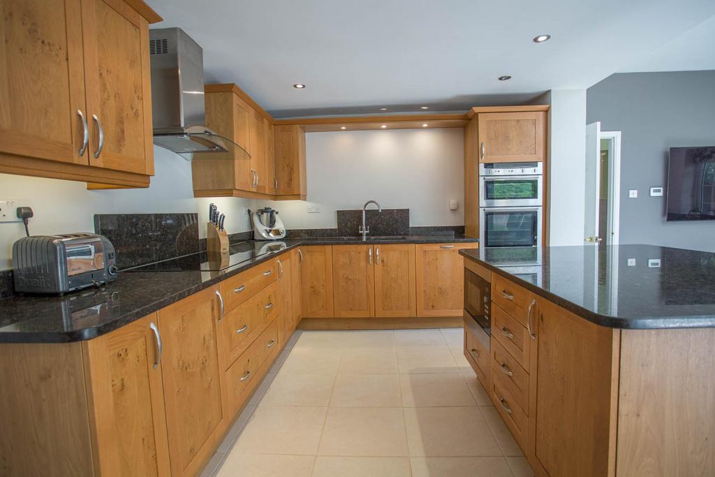 Kitchen with granite tops