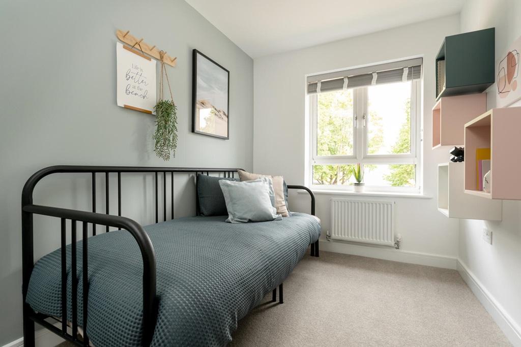 Third bedroom gives room for a study or other uses