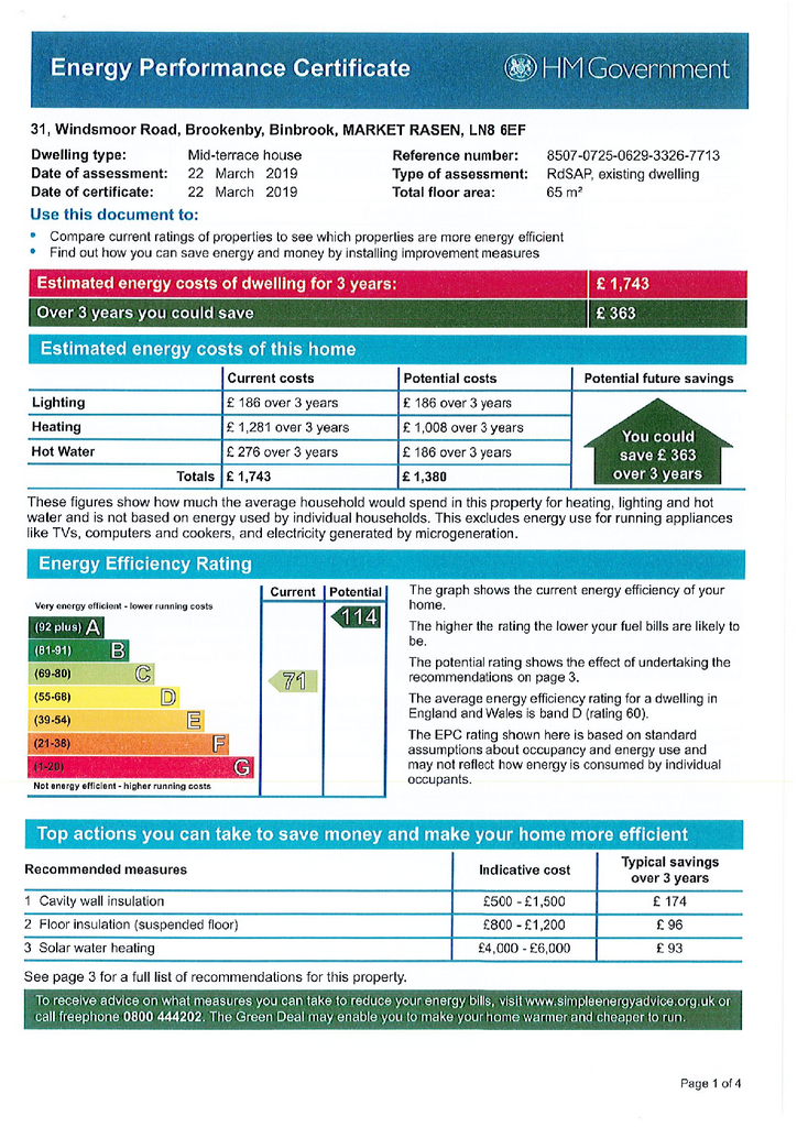 EPC Certificate