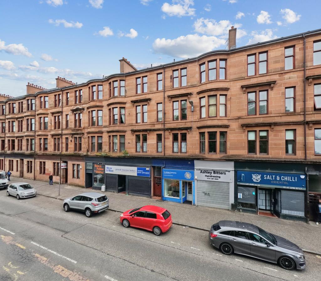 Dumbarton Road, Flat 2/3, Whiteinch, Glasgow, G11 6NB 1 bed flat for sale £99,000
