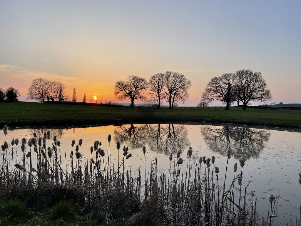 Sunset at Upper Harthall Farm