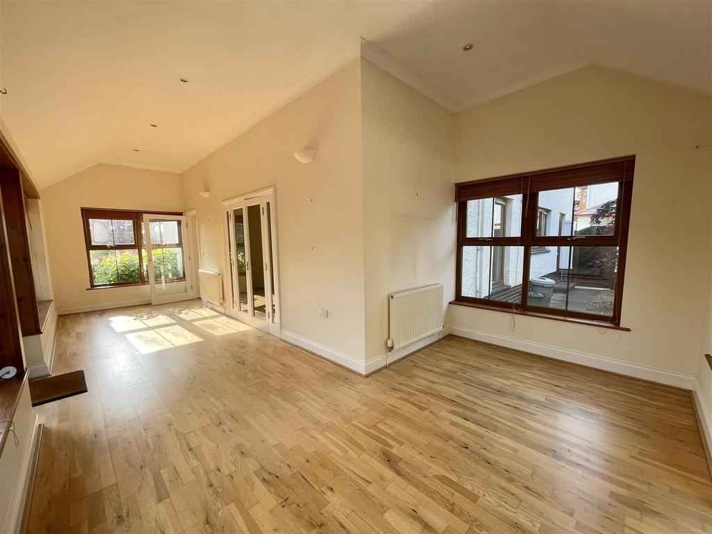 Internal double doors into
