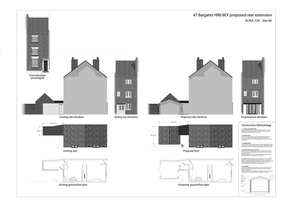 47 Bargates HR6 8 EY Elevations for Planning approv