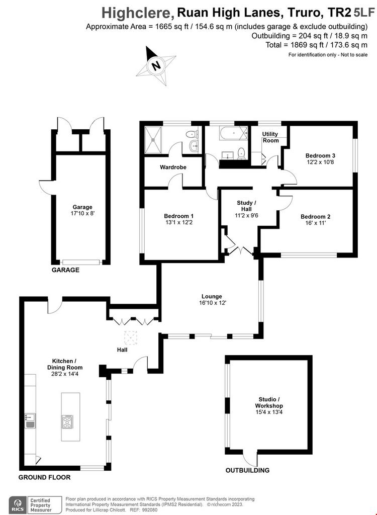 Ruan High Lanes, Roseland Peninsula, Nr. Truro, Cornwall 3 bed detached