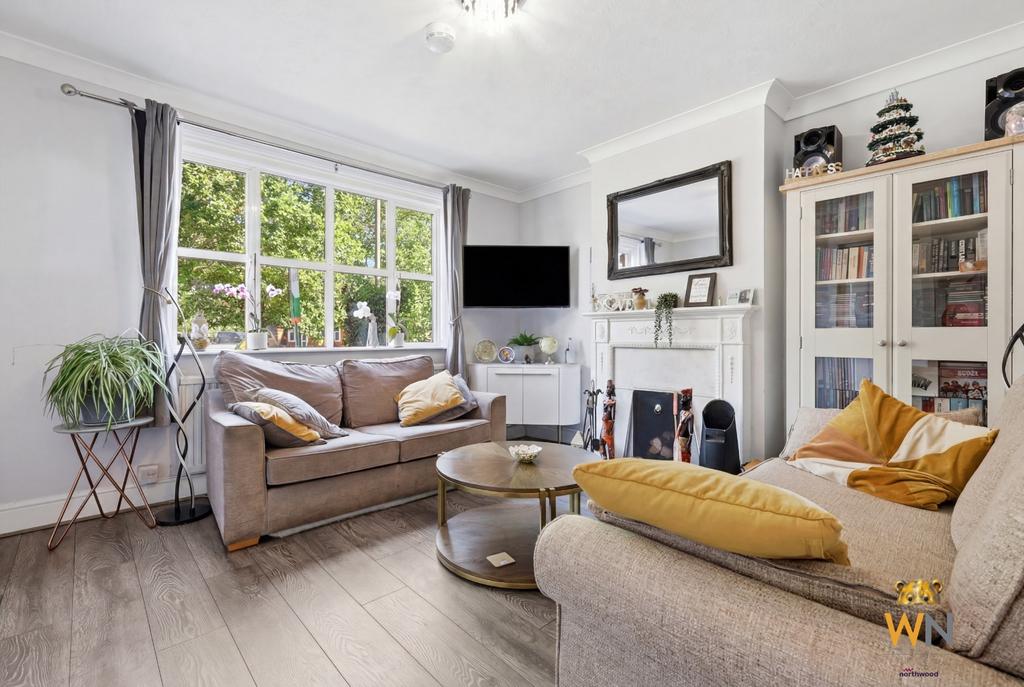 Living room, fireplace