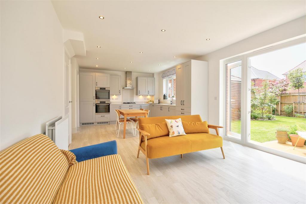 Open plan living dining kitchen