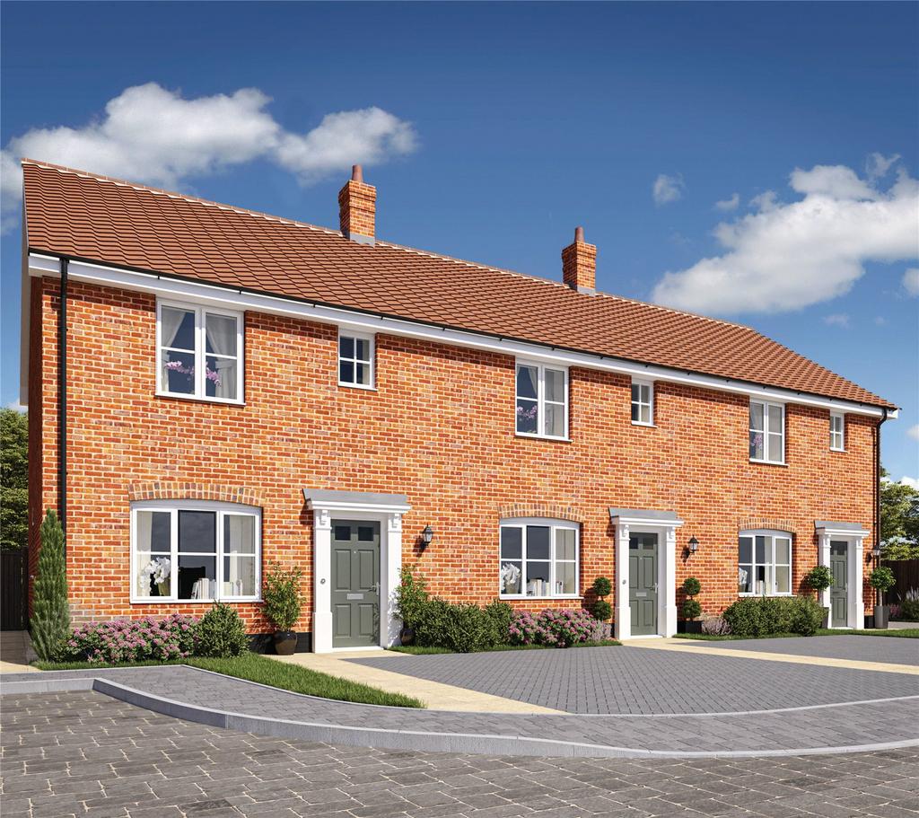 Denbury Homes, Hadleigh Road, Elmsett, Suffolk, IP7 3 bed end of terrace house for sale £310,000