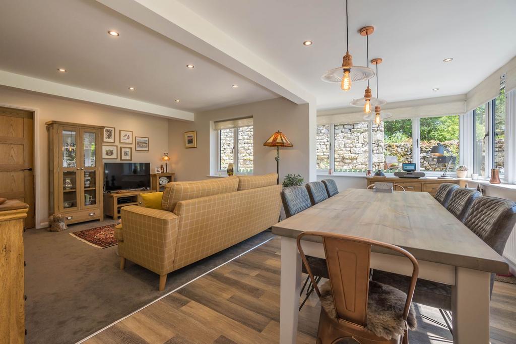 Open plan kitchen/dining and family area