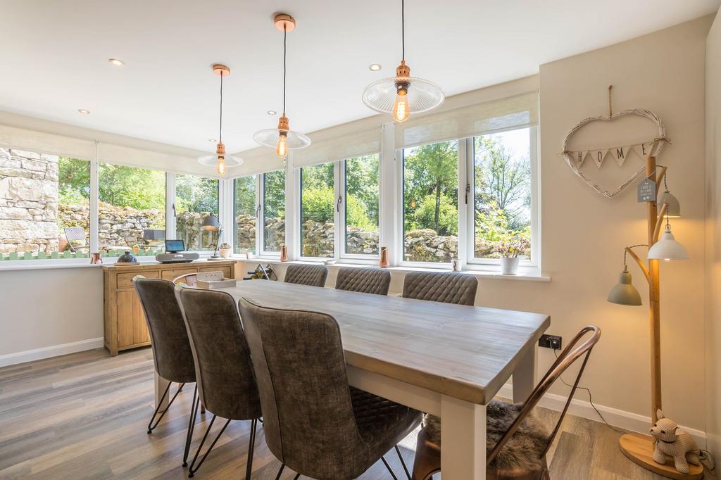 Open plan kitchen/dining and family area