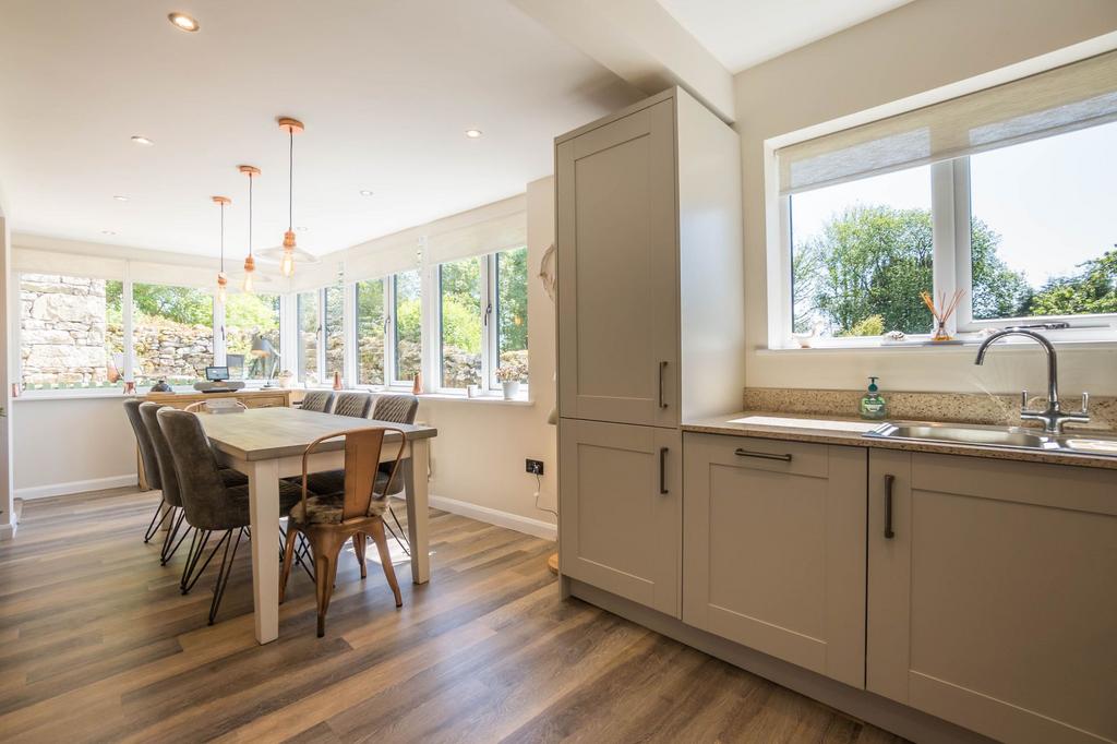 Open plan kitchen/dining and family area