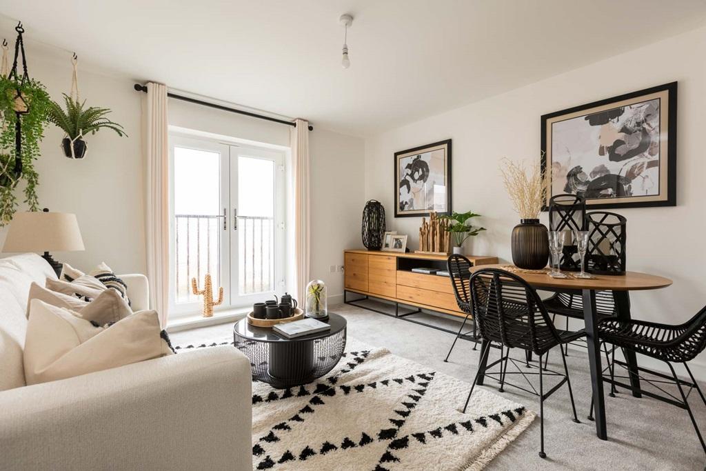 A bright and airy living room