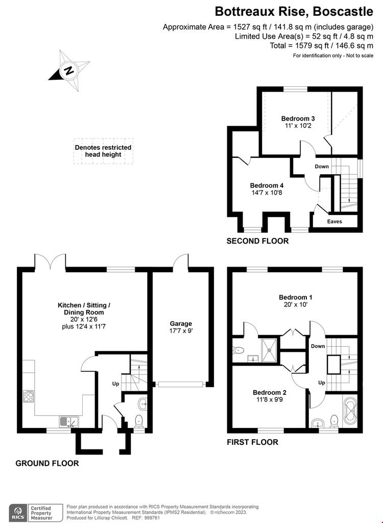 Boscastle, North Cornish Coast 4 bed detached house for sale £399,950