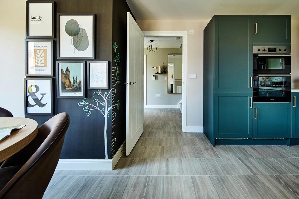 There's plenty of storage space in the modern...