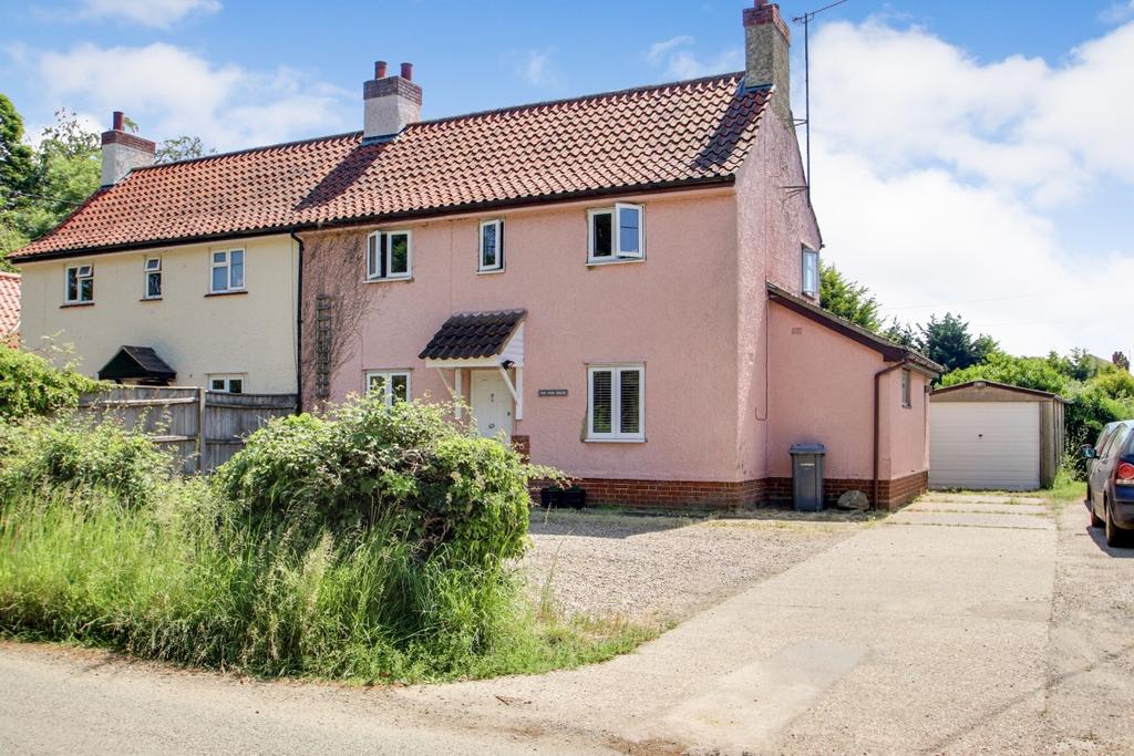 The Pink House, Sevengardens Road, Burgh, Woodbridge 3 bed semidetached house for sale £375,000