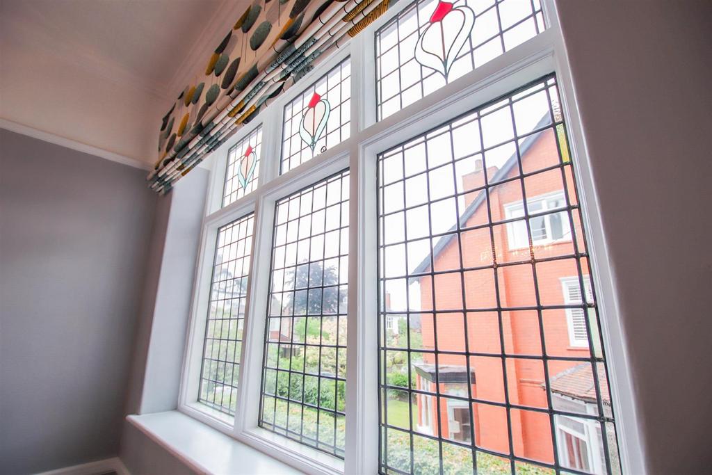 Landing Stained Glass Window