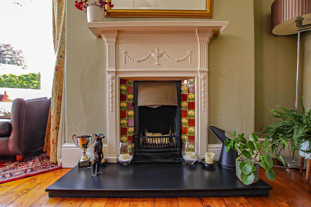Dining room fireplace