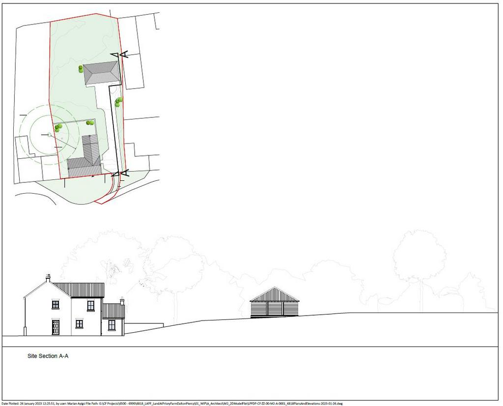 Land Dalton Piercy - Site Section