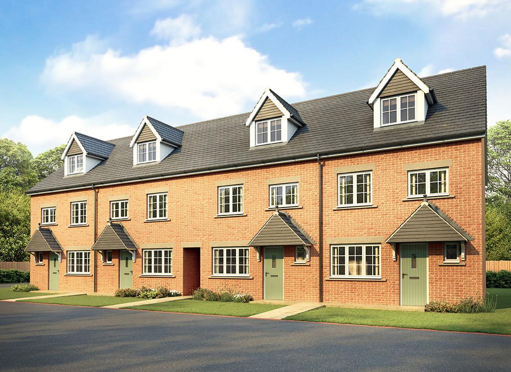 Kenilworth at Kingsbourne, Nantwich Waterlode CW5 4 bed terraced house for sale £355,000