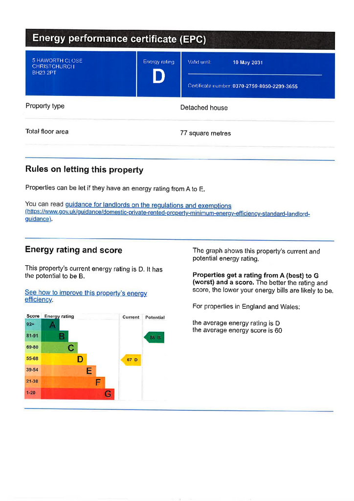 EPC Certificate