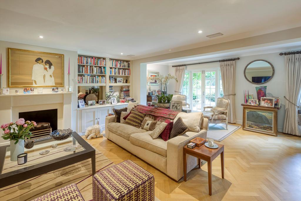 Living room, fireplace