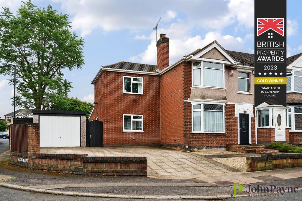 Tiverton Road, Wyken, Coventry, CV2 3 bed end of terrace house for sale