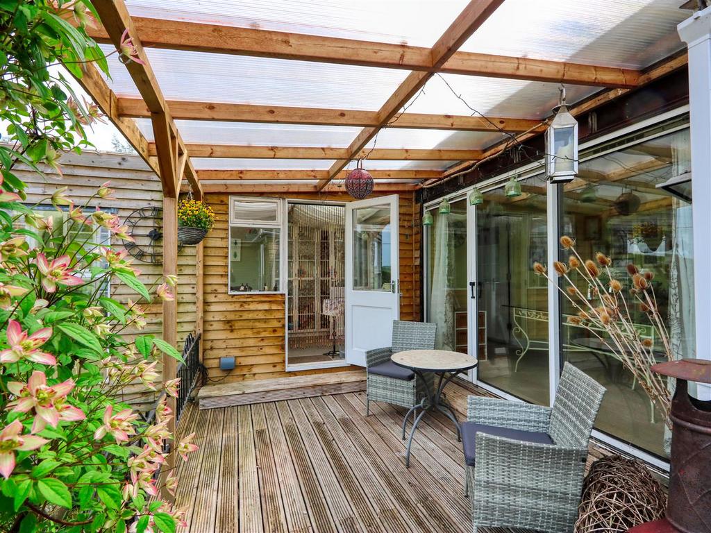 Decked seating area