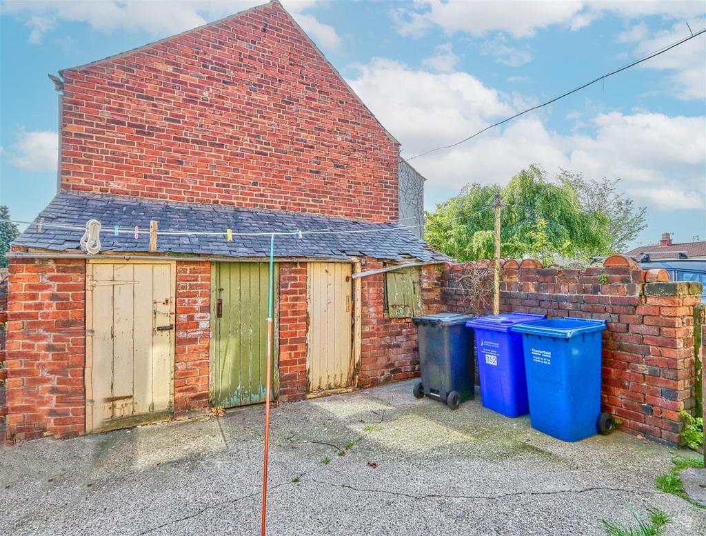 Rear yard - outbuildings