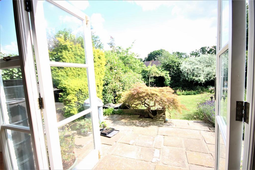 Double glazed french doors to garden: