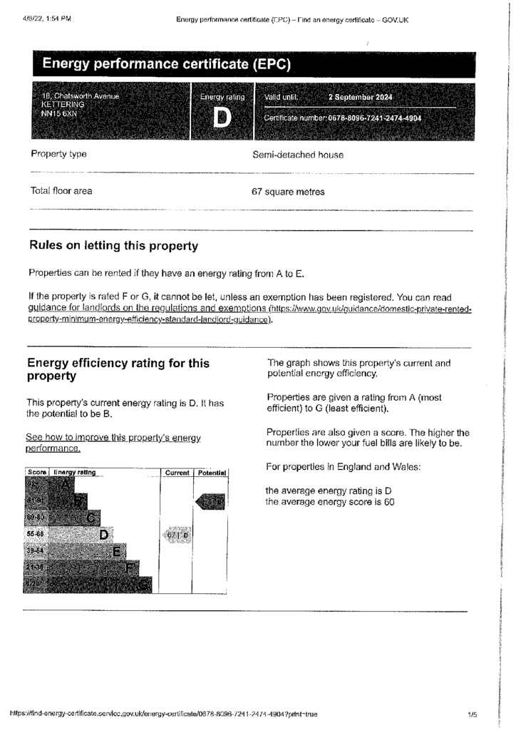 EPC Certificate