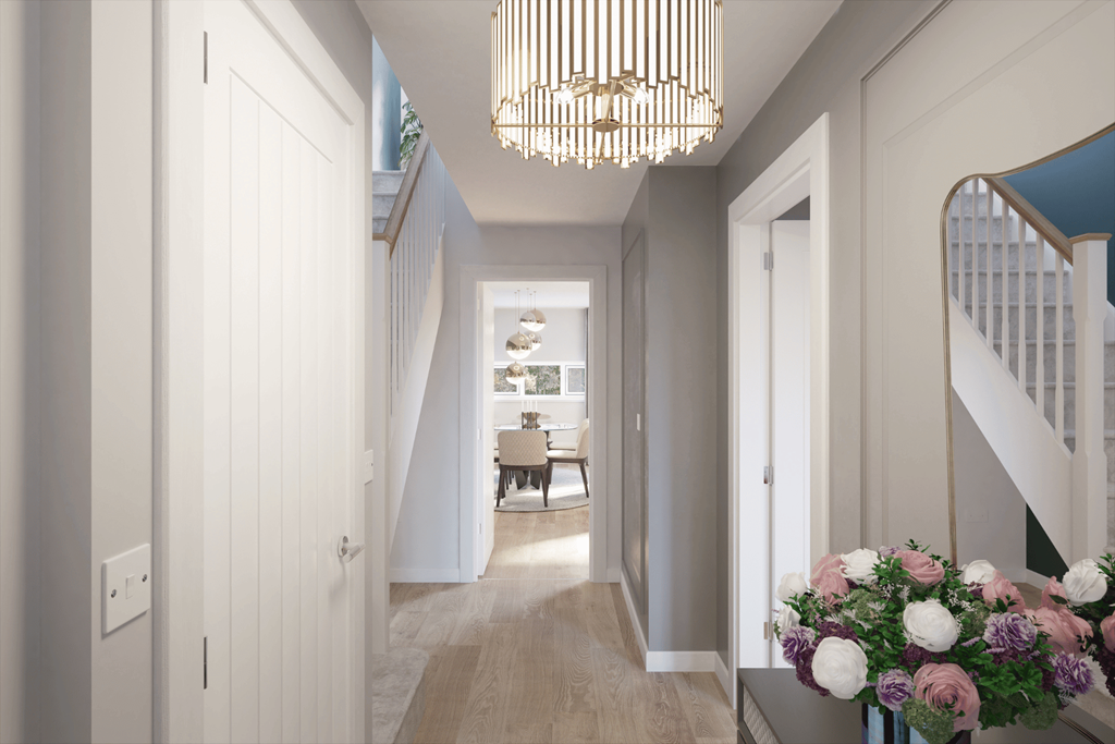 Airy entrance hallway to give you and your...