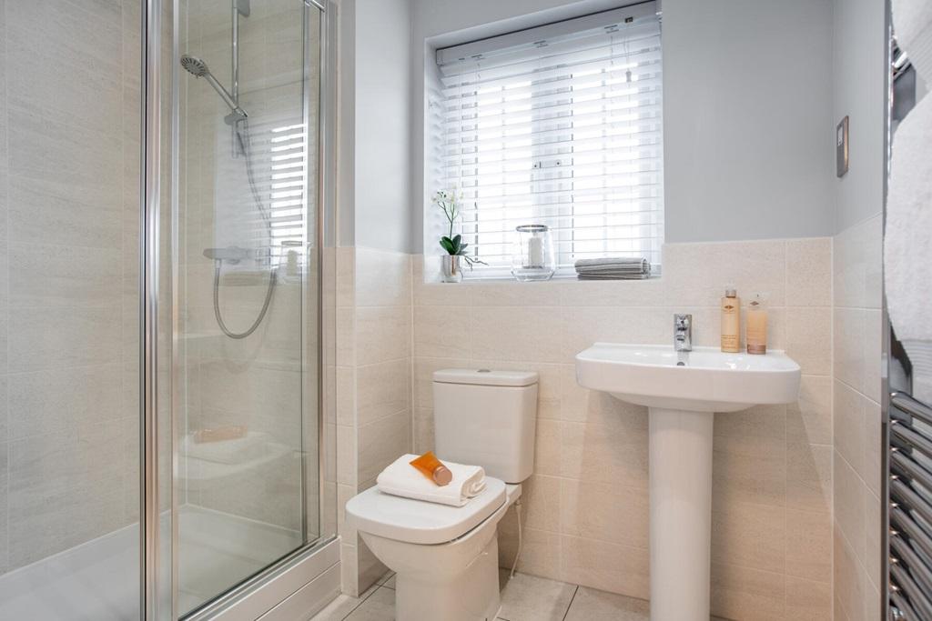 An en-suite bathroom away from the family