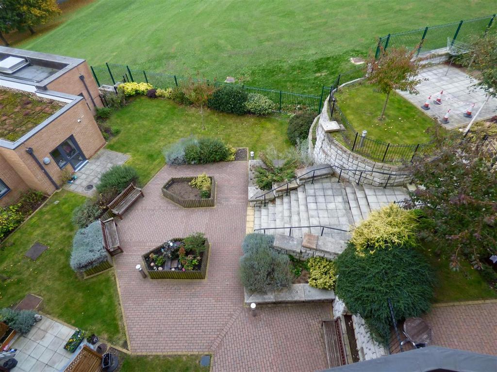 View over communal garden