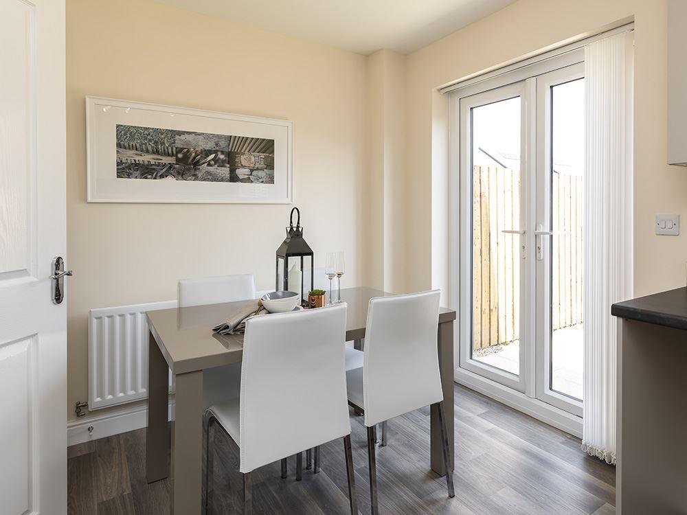 Dining area with French doors