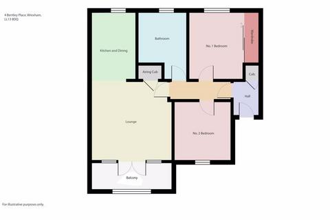 2 bedroom apartment for sale - 4 Bentley Place, Wrexham