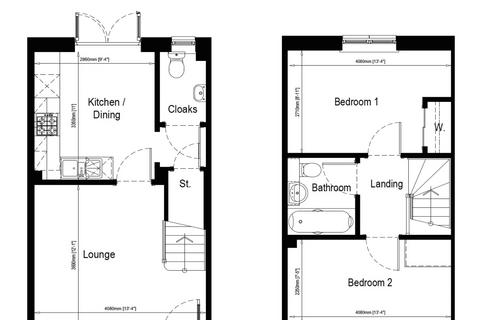 2 bedroom terraced house for sale - Randal, Orchid Park, Plean, Stirling , FK7 8FE