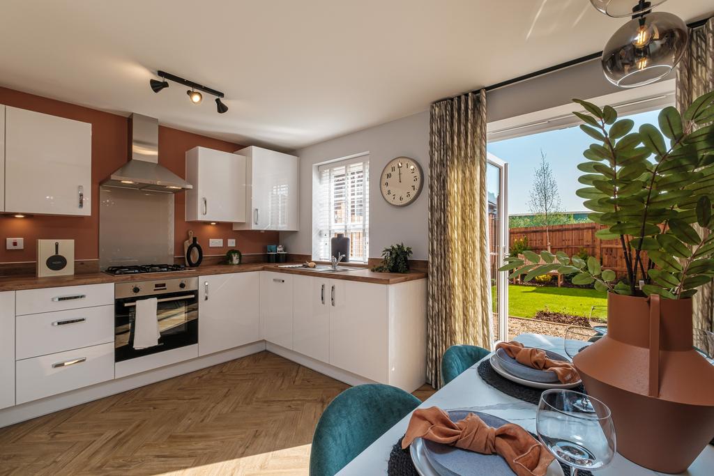 Interior view of the kitchen &amp; dining in our 3...