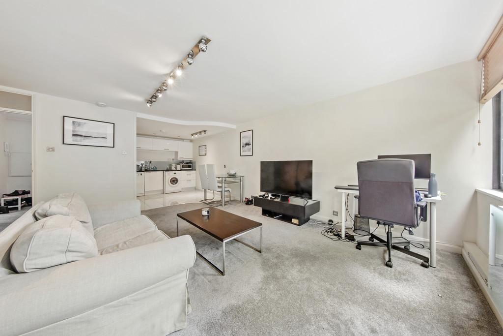 Kitchen adjoining living room