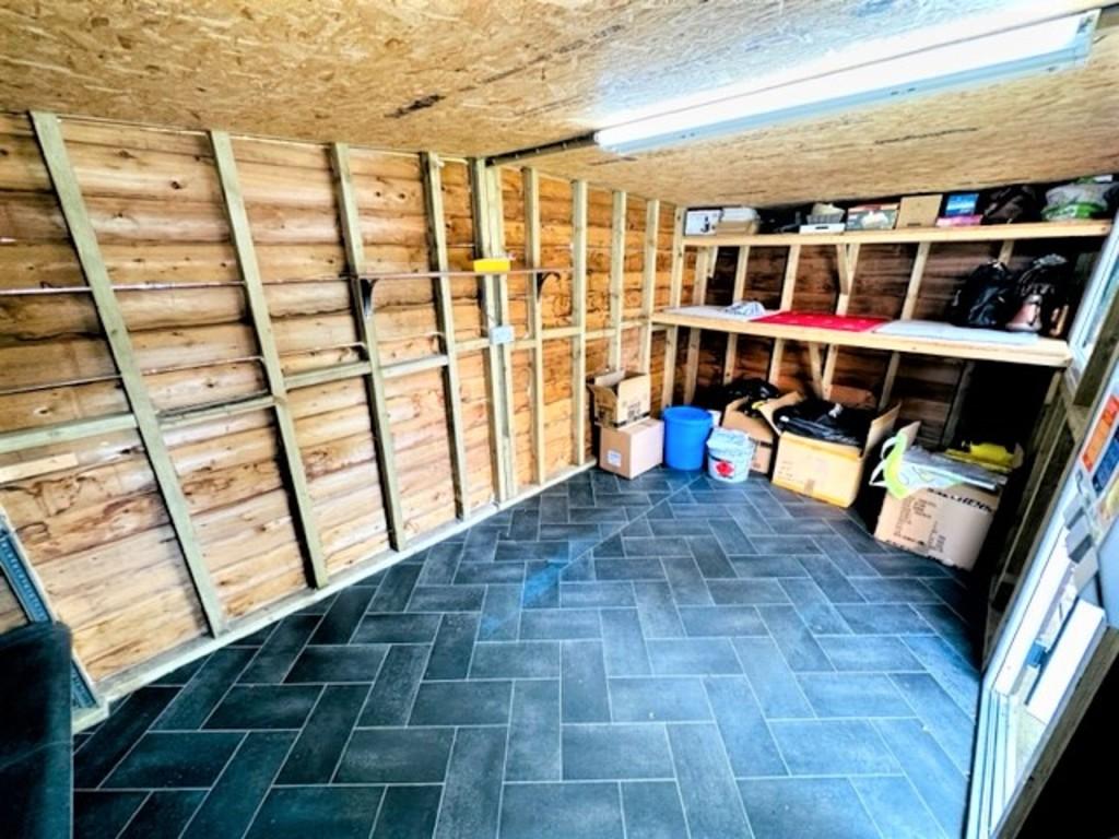 Rear shed
