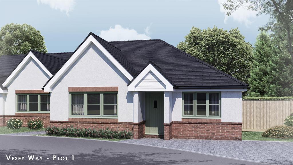 Plot One, Vesey Way, Reddicap Hill, Sutton Coldfield 2 bed detached bungalow for sale £450,000